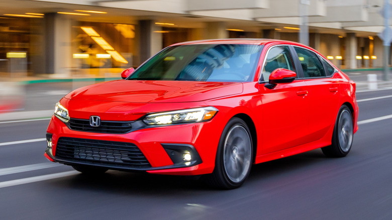 2022 Honda Civic in the city