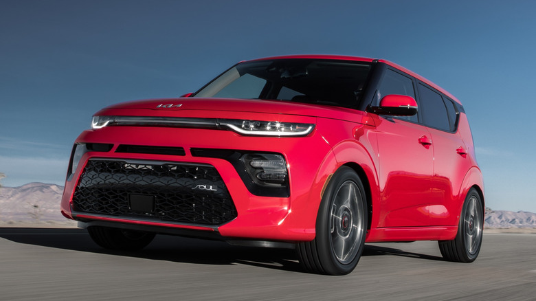 2022 Kia Soul on the highway