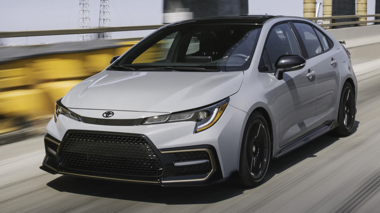 2022 Toyota Corolla at speed