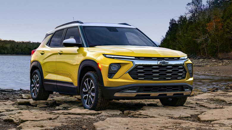 Chevrolet Trailblazer by a lake