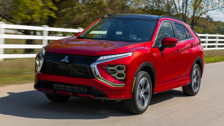 Mitsubishi Eclipse Cross on the road