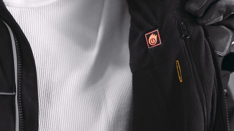 Person wearing DeWalt jacket