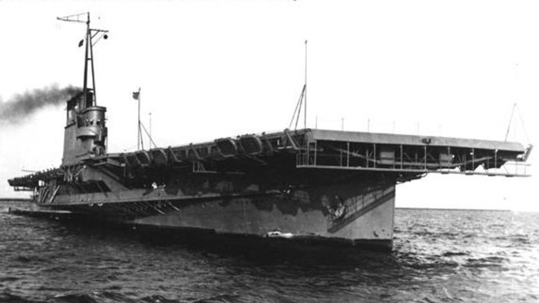 The USS Wolverine underway in Chicago harbor
