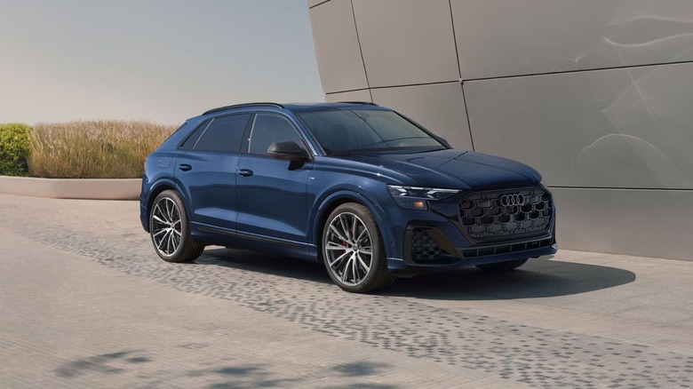 2026 Audi Q8 parked by gray building