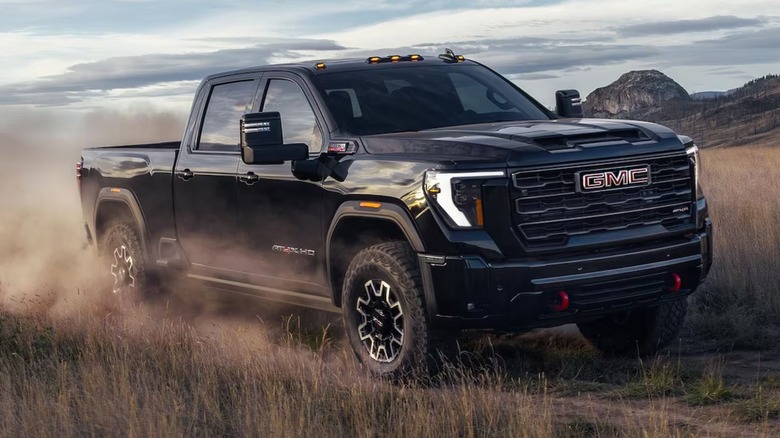 2026 GMC Sierra 3500HD driving offroad