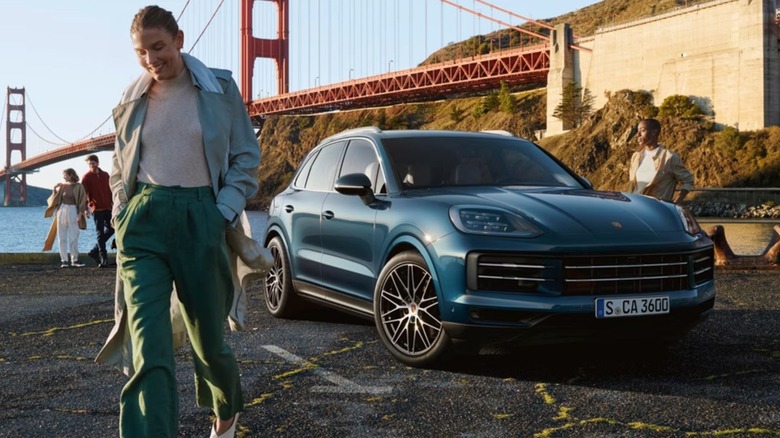 2026 Porsche Cayenne parked near beach