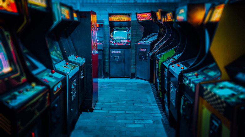 Classic arcade cabinets