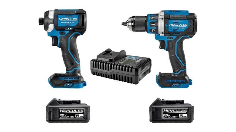 Hercules 20V Brushless Cordless Hammer Drill and Impact Driver Combo Kit