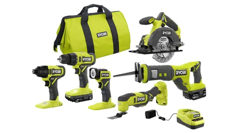 Ryobi ONE+ 18V 6-Tool Combo Kit