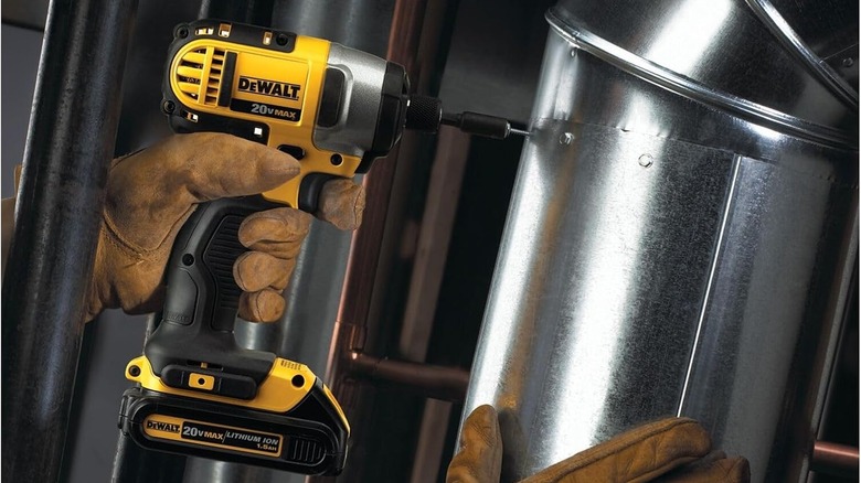 DeWalt drill used on aluminum