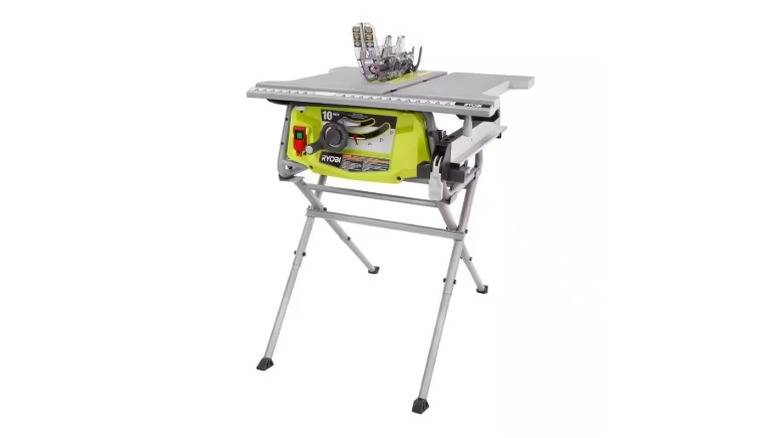 Ryobi Corded Jobsite Table Saw with Folding Stand