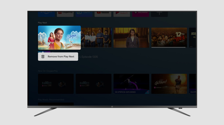 Remove recommendations on Google TV