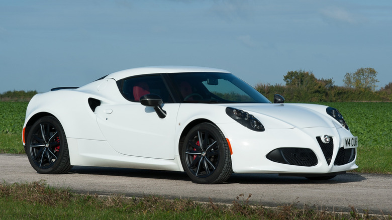 Alfa Romeo 4C on a rural road