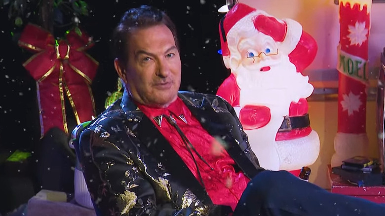 Joe Bob Briggs with Santa