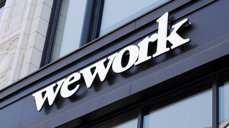 WeWork sign