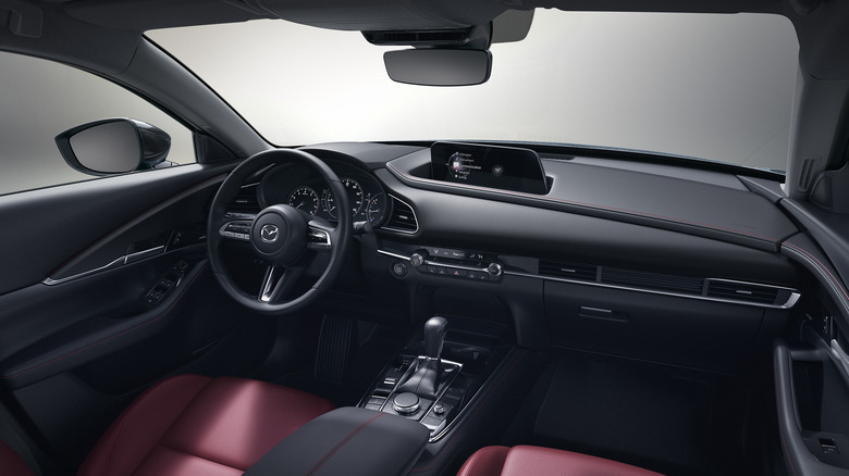 Interior of the Mazda CX-30