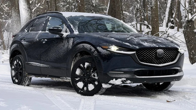 Mazda CX-30 in the snow
