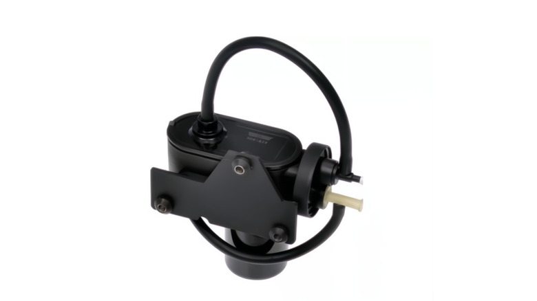 A vacuum pump on a white background.