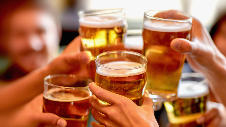 drinking alcohol with friends