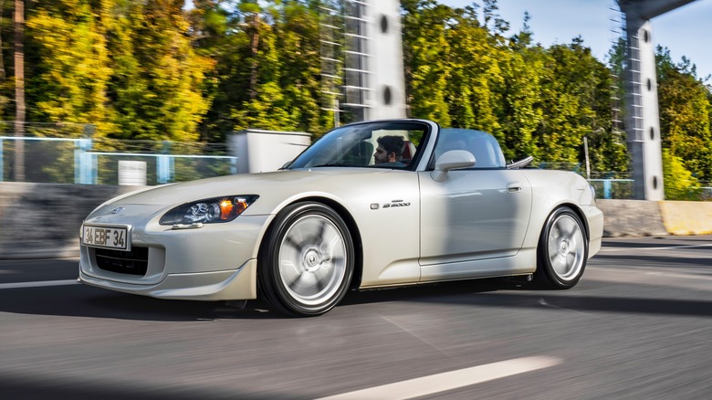 Honda S2000 on the highway