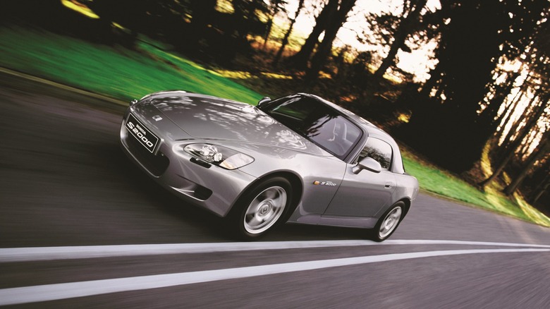 Honda S2000 at speed