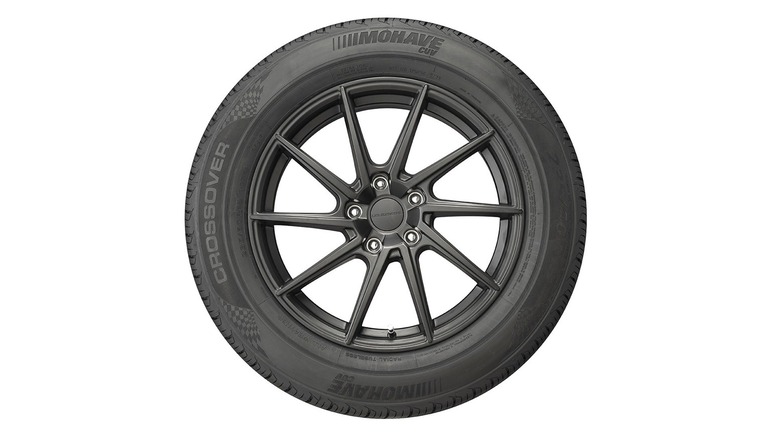 Mohave tire on white background