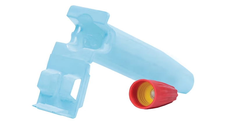 A twist-on wire connector with a waterproof container