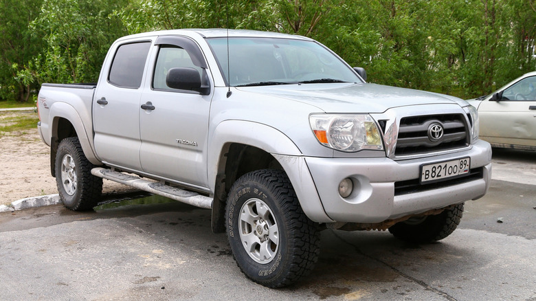 silver Toyota Tacoma
