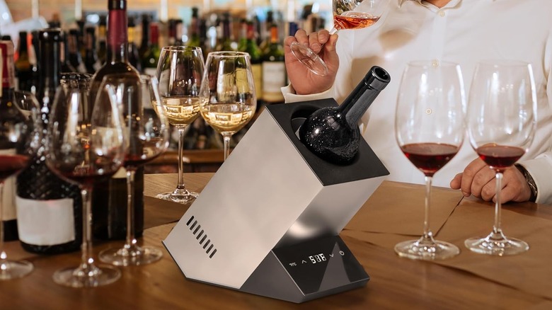 Cobalance wine chiller at a wine tasting event