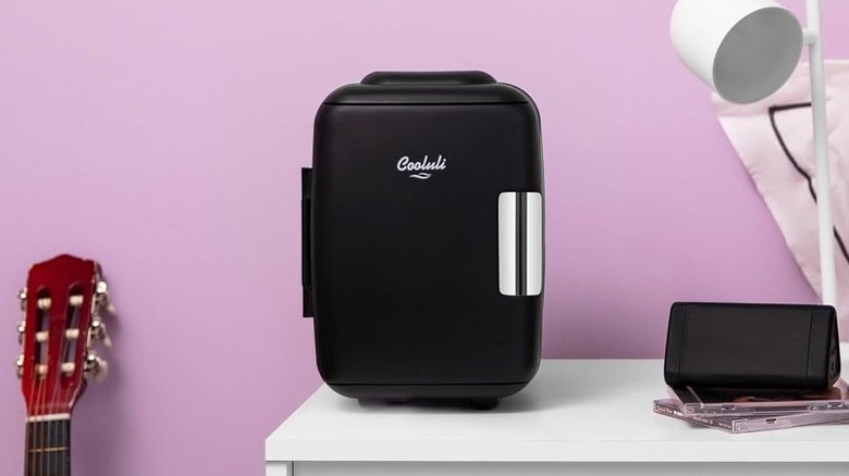 Cooluli fridge in a bedroom