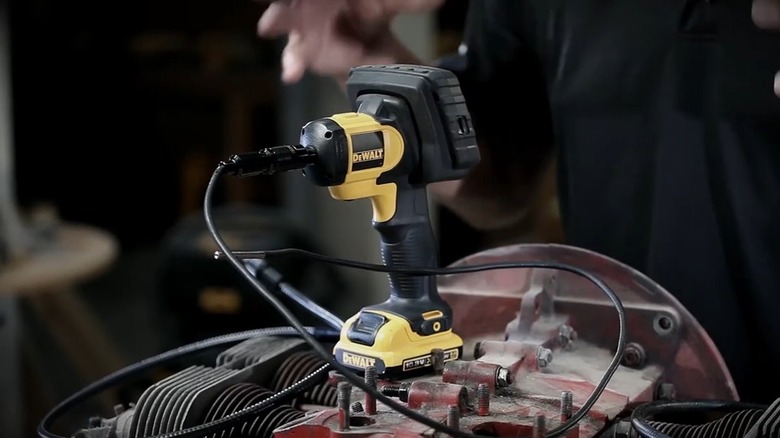 Close up of DeWalt inspection camera