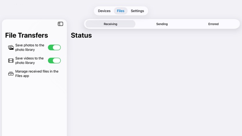 KDE Connect app on iPad