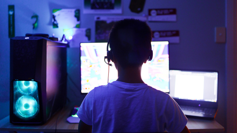 Person using computer