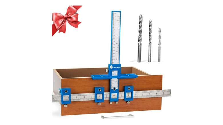 Punch Locator Drill Guide Jig for Cabinet Hardware