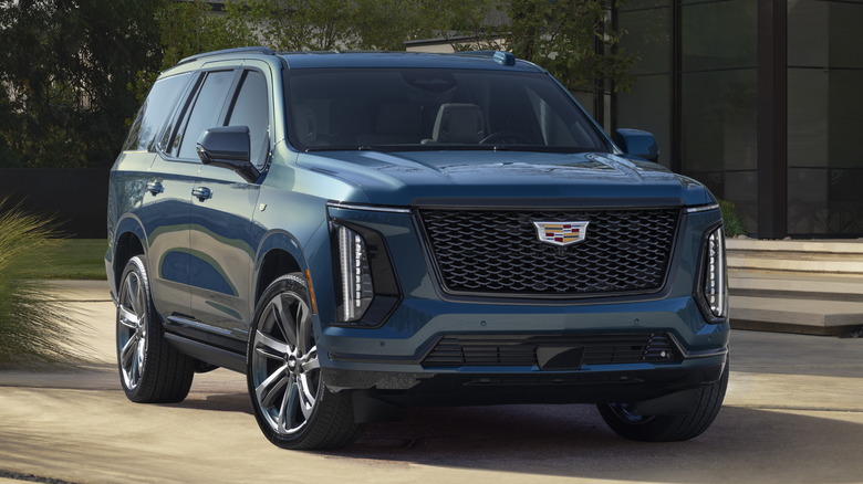 2025 Cadillac Escalade in a driveway