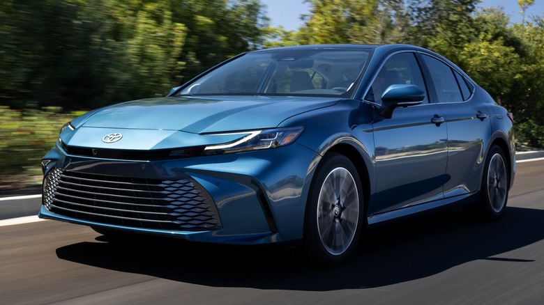 2025 Toyota Camry at speed