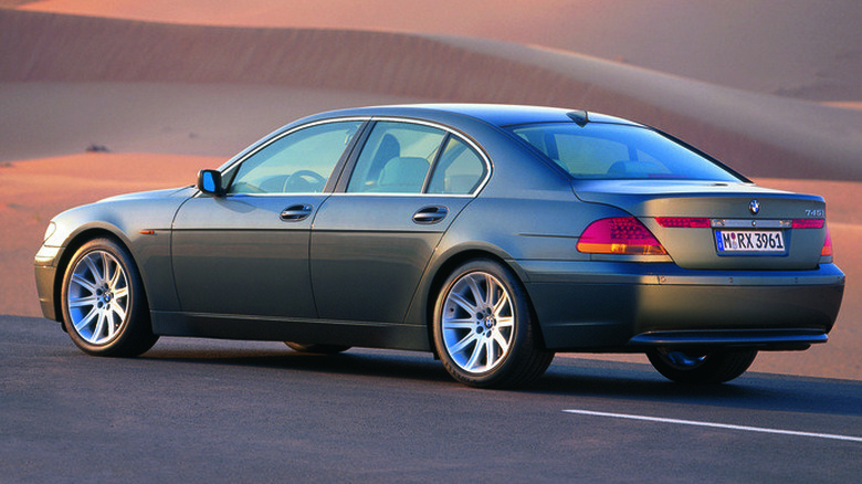 E65 BMW 7-Series parked