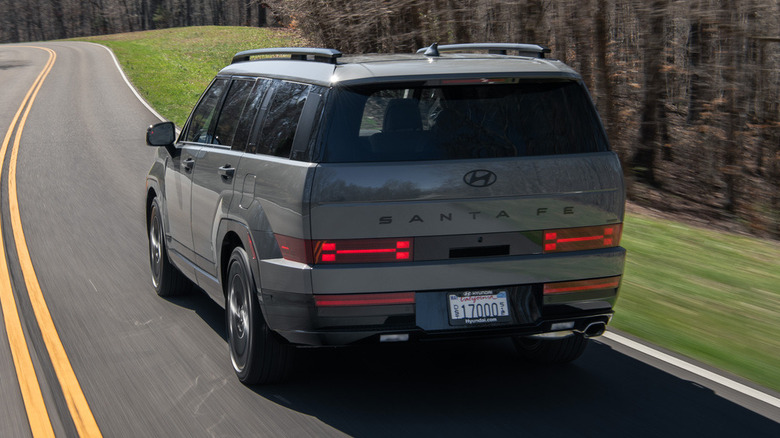Hyundai Santa Fe rear end while driving