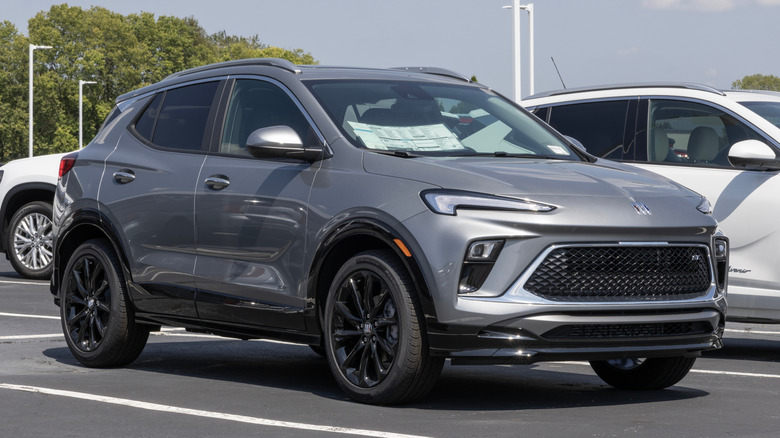 2025 Buick Encore GX on display in gray