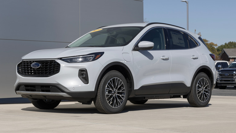 2025 Ford Escape on display in light gray