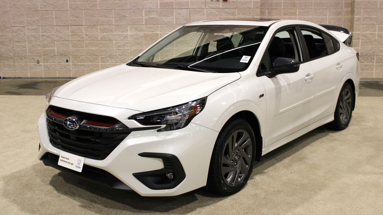 2025 Subaru Legacy Touring XT on display in white