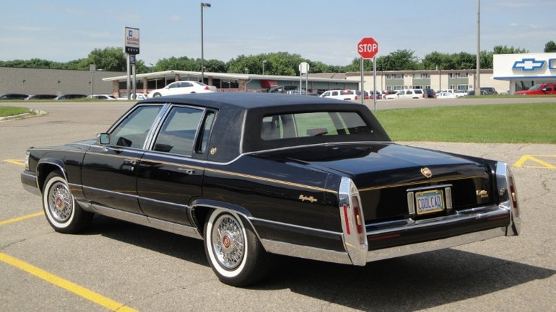 Black 1990 Cadillac Brougham