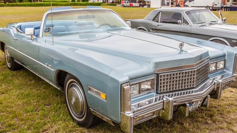 blue 1975 Cadillac Eldorado