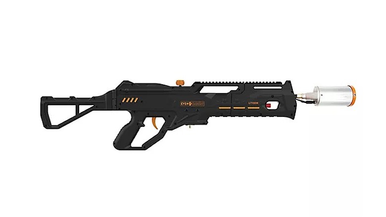 Propane torch gun against a white background.