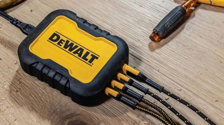 DeWalt Charging Station Adapter on work table