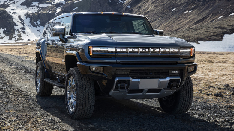 2025 GMC Hummer EV on a mountain
