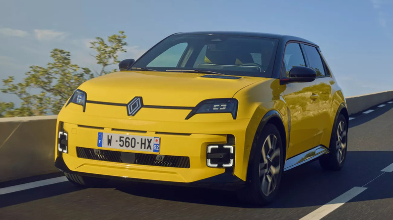 2025 Renault 5 on the road