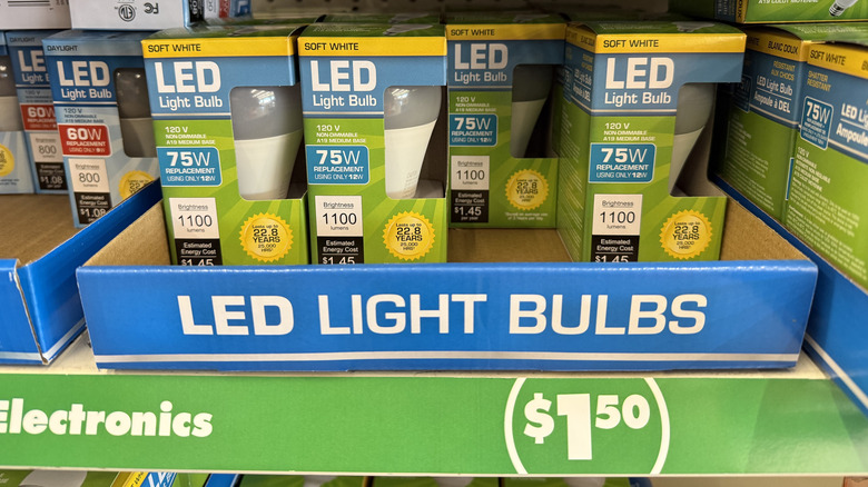LED Light bulbs at Dollar Tree