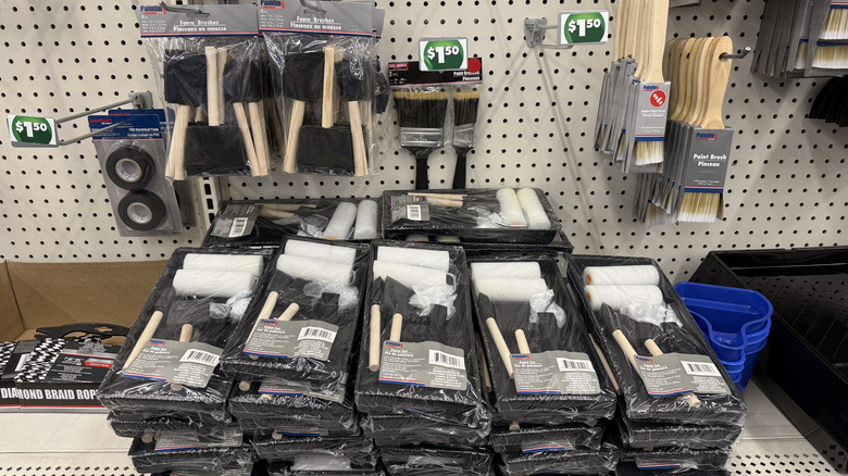 Paint supplies at Dollar Tree