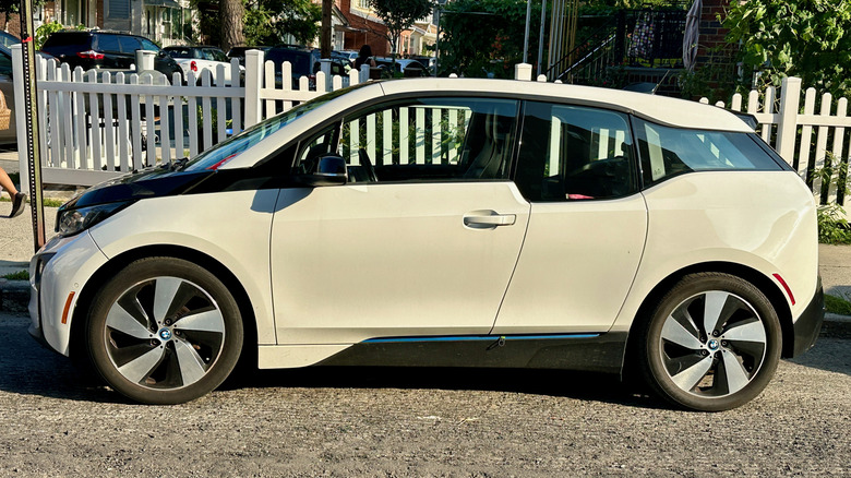 BMW i3 parked on the street